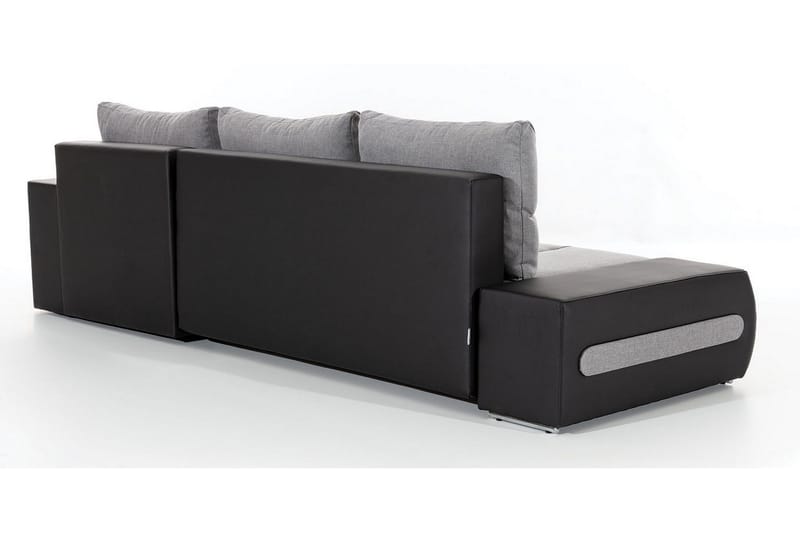 Rodeche 3-personers Sovesofa med Chaiselong og Opbevaring - Lysegrå - Møbler - Sofaer - Sovesofaer