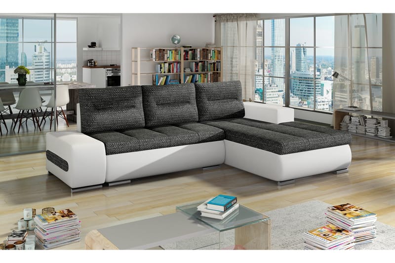 Rodeche sovesofa, Grå/Hvid