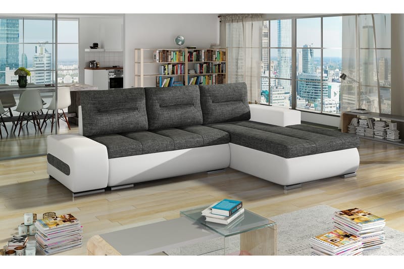 Rodeche sovesofa - Grå/Hvid - Møbler - Sofaer - Sovesofaer