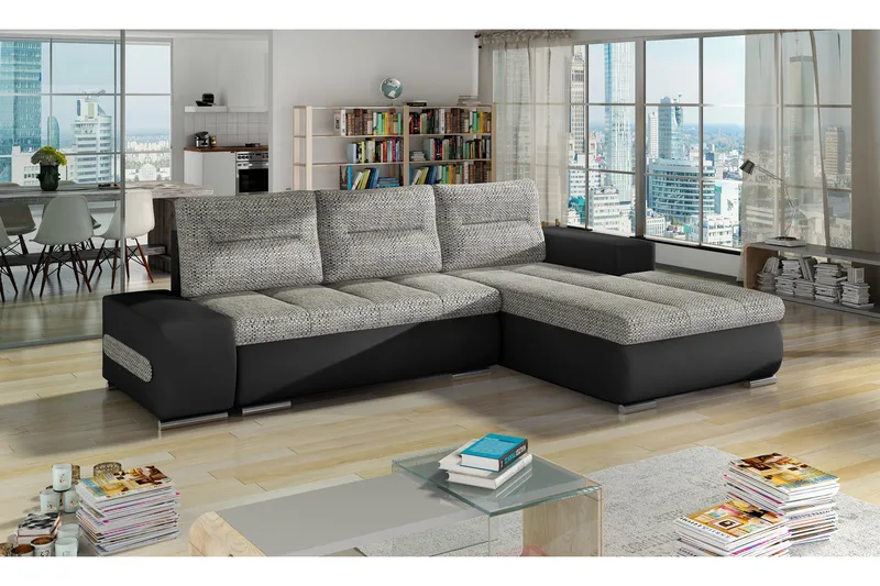 Rodeche sovesofa - Grå/Sort - Møbler - Sofaer - Sovesofaer