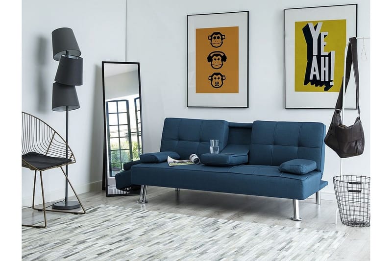 Roxen sovesofa 168 cm - Blå - Møbler - Sofaer - Sovesofaer