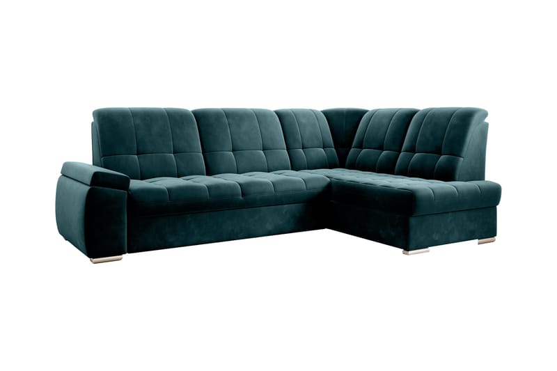 Sajana Sovesofa med Chaiselong 3-personers, Mørkegrøn