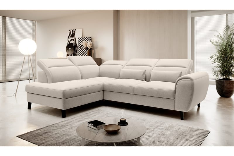 Sajda Sovesofa med Chaiselong 3-personers, Beige
