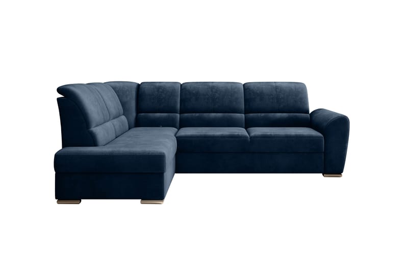 Sajmon Sovesofa med Chaiselong 3-personers - Mørkeblå - Møbler - Sofaer - Sovesofaer