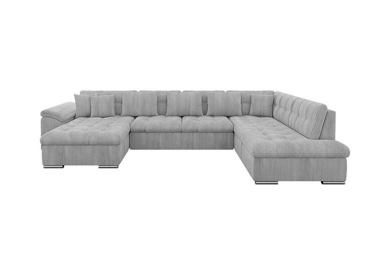 Sakri 5-sits Hörnbäddsoffa Light grey/Dark grey - Møbler - Sofaer - Sovesofaer