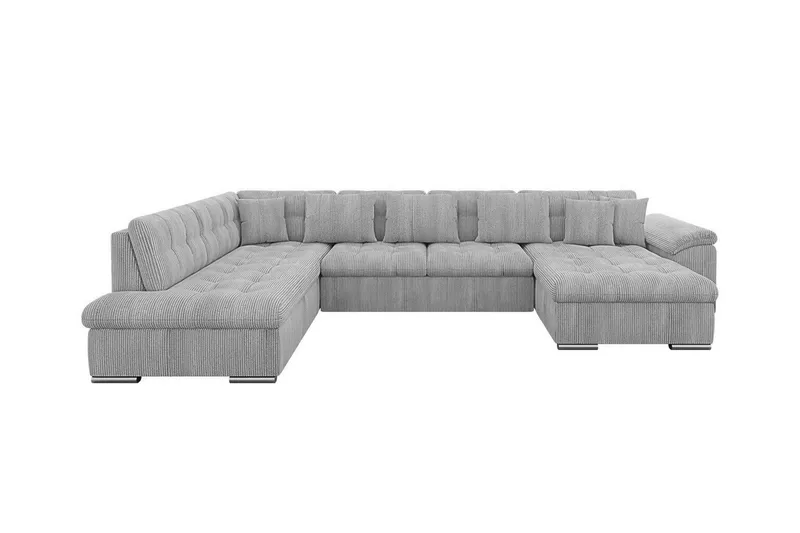 Sakri 5-sits Hörnbäddsoffa Light grey/Dark grey - Møbler - Sofaer - Sovesofaer