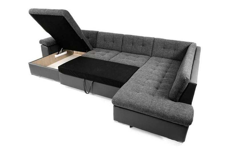 Sakri 5-sits Hörnbäddsoffa NO_BRAND White - Møbler - Sofaer - Sovesofaer