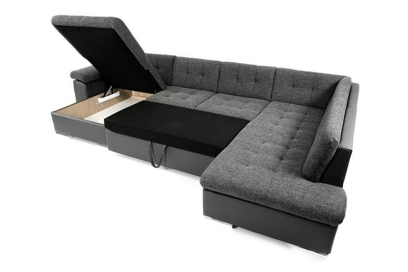 Sakri 5-personers Hjørnesovesofa - Lysegrå - Møbler - Sofaer - Sovesofaer