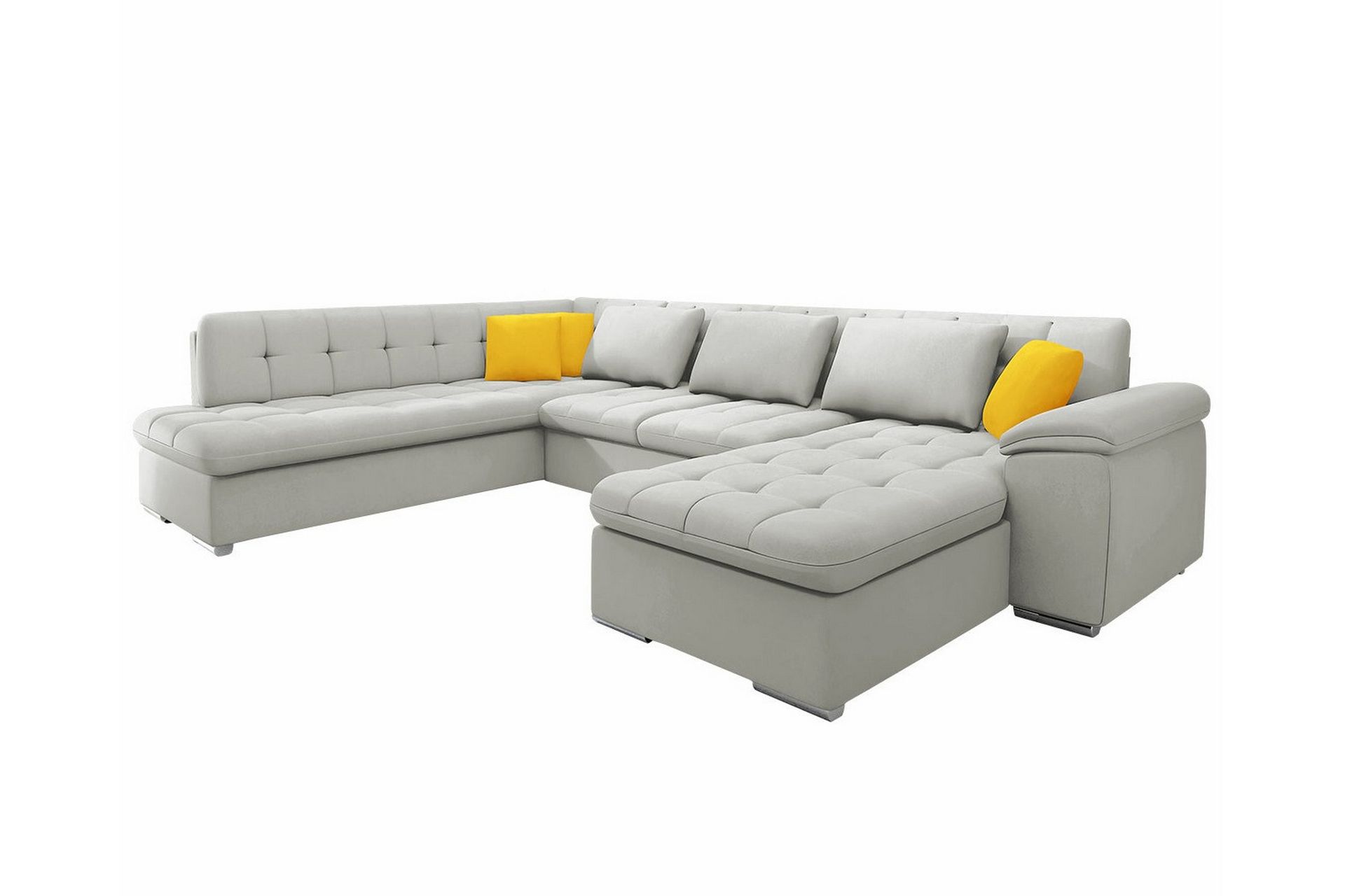 Sakri 5-personers Hjørnesovesofa - Lysegrå - Møbler - Sofaer - Sovesofaer