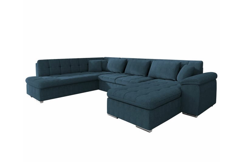 Sakri 5-personers Hjørnesovesofa - Mørkeblå - Møbler - Sofaer - Sovesofaer