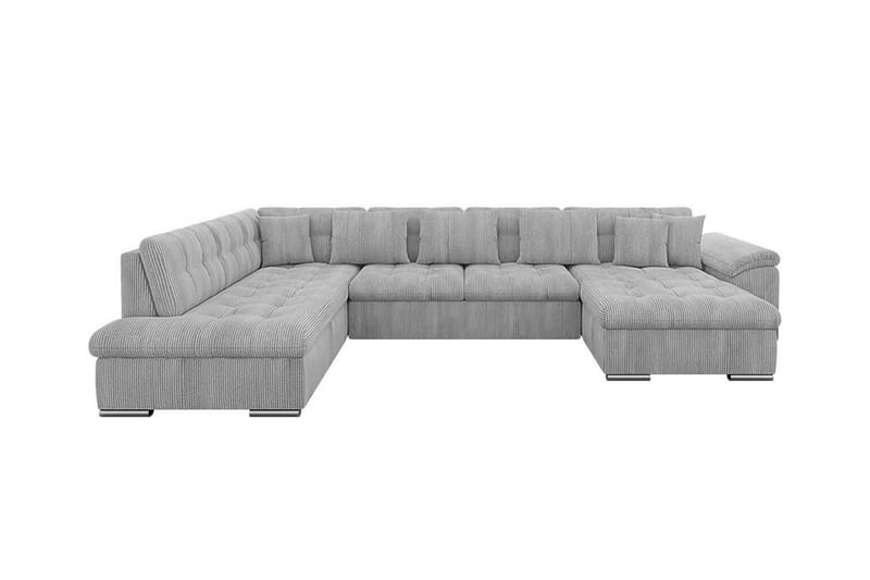 Sakri 5-personers Hjørnesovesofa - Lysegrå/Mørkegrå - Møbler - Sofaer - Sovesofaer