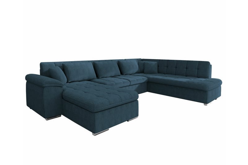 Sakri 5-personers Hjørnesovesofa - Mørkeblå - Møbler - Sofaer - Sovesofaer