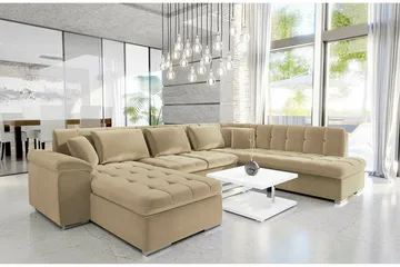 Sakri 5-personers Hjørnesovesofa - Møbler - Sofaer - Sovesofaer