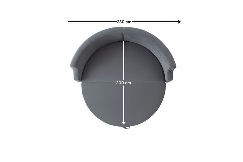 Salrican Sovesofa 3-personers - Grå - Møbler - Sofaer - Sovesofaer