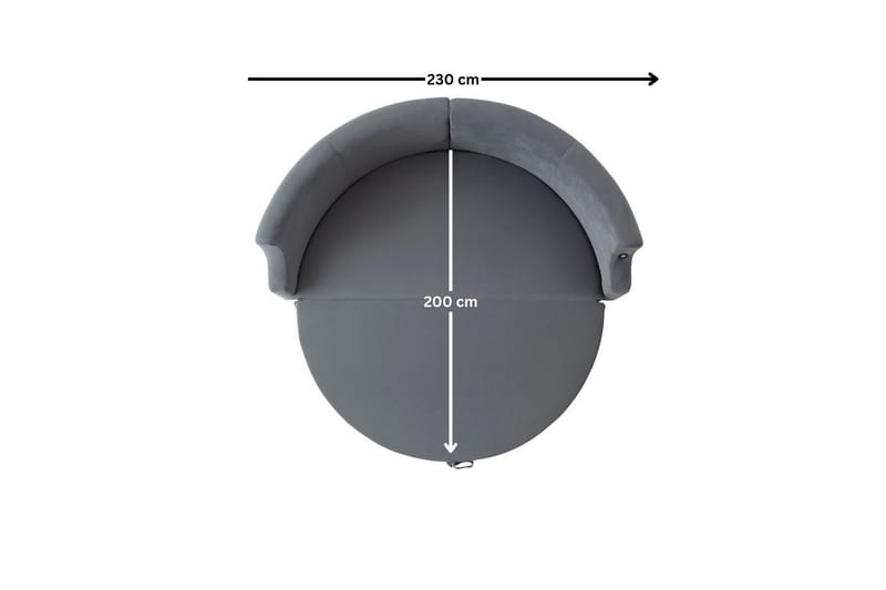 Salrican Sovesofa 3-personers - Grå - Møbler - Sofaer - Sovesofaer