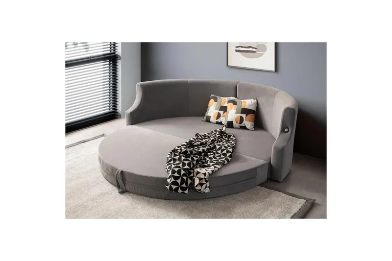 Salrican Sovesofa 3-personers - Grå - Møbler - Sofaer - Sovesofaer