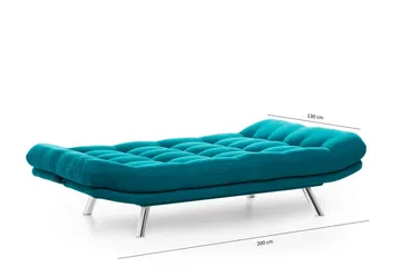 Sandee 3-pers. Sovesofa - Blågrøn - Møbler - Sofaer - Sovesofaer