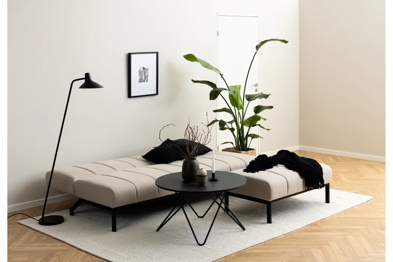Sapita 2-personers Sovesofa - Beige - Møbler - Sofaer - Sovesofaer