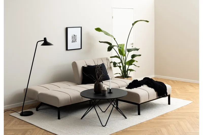 Sapita 2-personers Sovesofa - Beige - Møbler - Sofaer - Sovesofaer