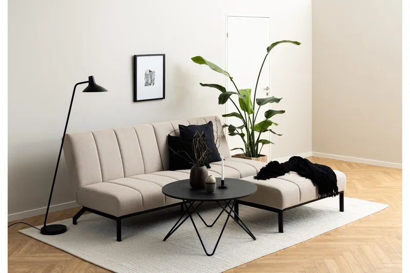 Sapita 2-personers Sovesofa - Beige - Møbler - Sofaer - Sovesofaer