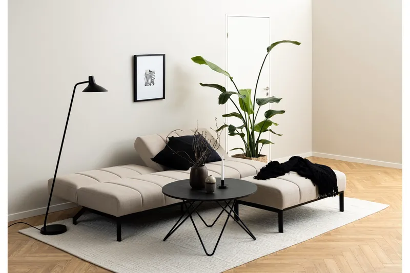 Sapita 2-personers Sovesofa - Beige - Møbler - Sofaer - Sovesofaer