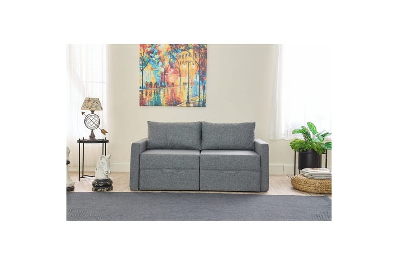Savra Sovesofa 2-sits - Grå - Møbler - Sofaer - Sovesofaer
