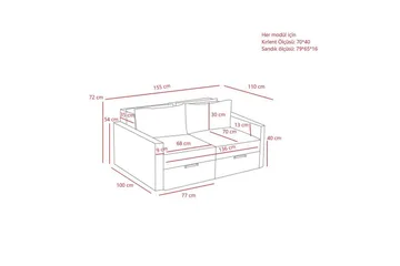 Savra Sovesofa 2-sits - Grå - Møbler - Sofaer - Sovesofaer