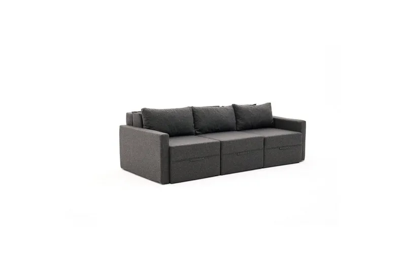 Savra Sovesofa 3-sits - Antracit - Møbler - Sofaer - Sovesofaer
