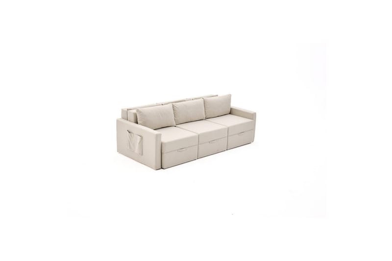 Savra Sovesofa 3-sits - Creme - Møbler - Sofaer - Sovesofaer