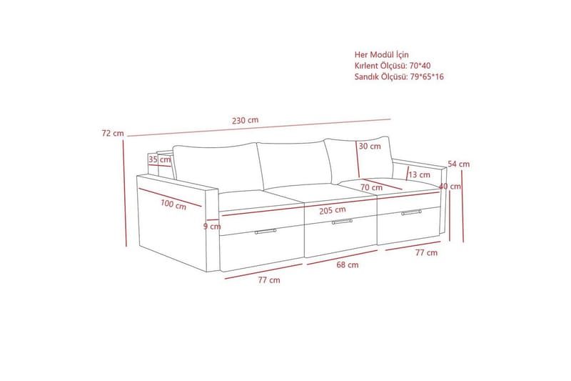 Savra Sovesofa 3-sits - Creme - Møbler - Sofaer - Sovesofaer