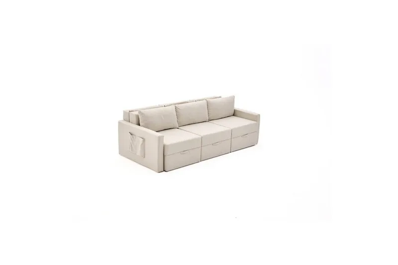 Savra Sovesofa 3-sits - Creme - Møbler - Sofaer - Sovesofaer