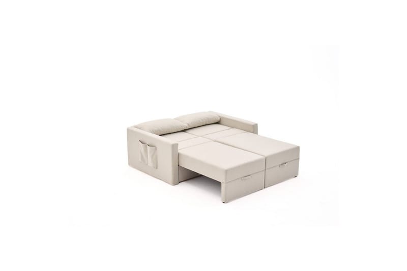 Savra Sovesofa med Divan 2-sits - Creme - Møbler - Sofaer - Sovesofaer