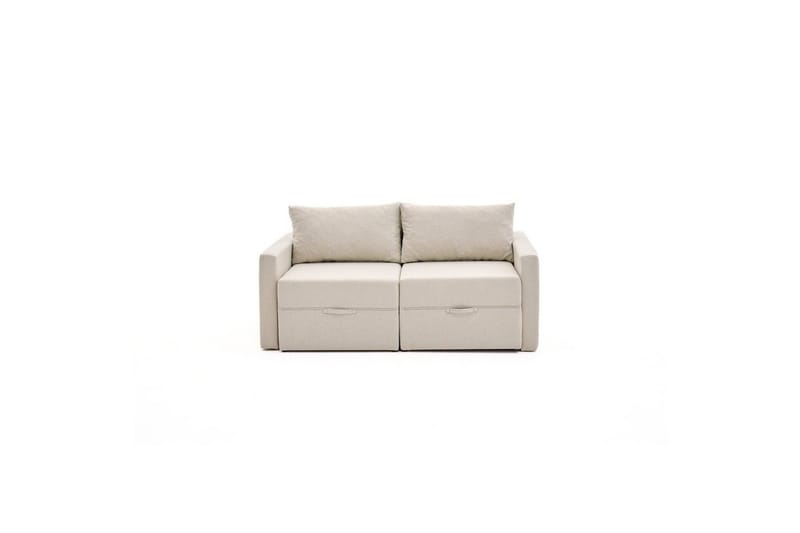 Savra Sovesofa med Divan 2-sits - Creme - Møbler - Sofaer - Sovesofaer