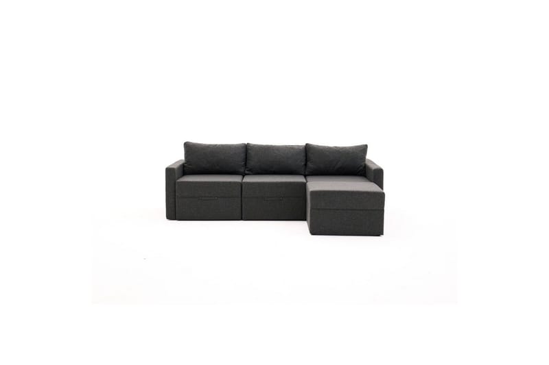 Savra Sovesofa med Divan 3-sits - Antracit - Møbler - Sofaer - Sovesofaer