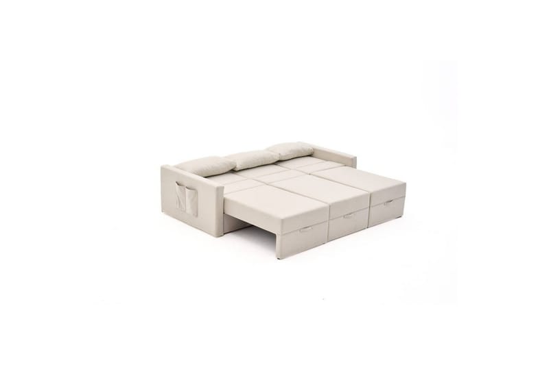 Savra Sovesofa med Divan 3-sits - Creme - Møbler - Sofaer - Sovesofaer