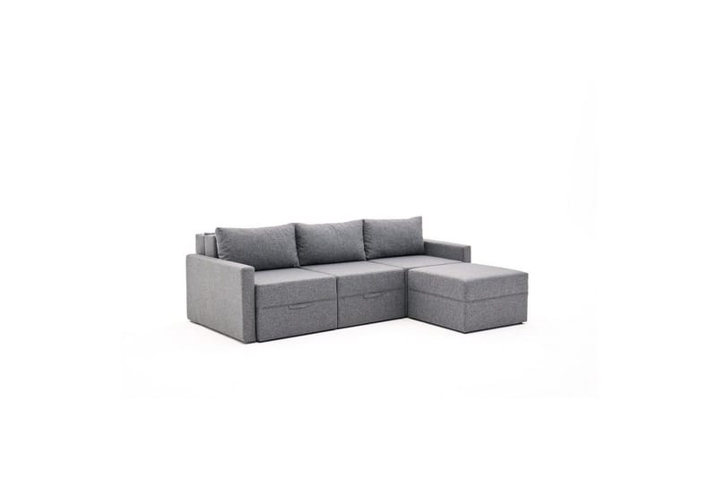 Savra Sovesofa med Divan 3-sits - Grå - Møbler - Sofaer - Sovesofaer