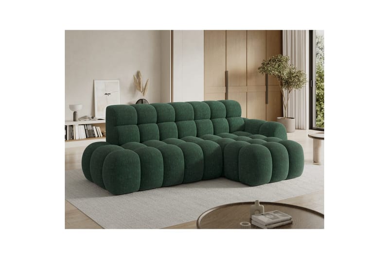 Sectional Eltap Ceedro 283x165x98 cm - Amore 35, Grøn, Højre - Møbler - Sofaer - Sovesofaer
