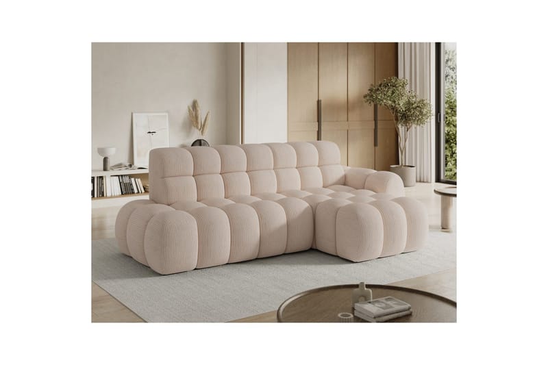 Sectional Eltap Ceedro 283x165x98 cm - Jarell 20, Beige, Højre - Møbler - Sofaer - Sovesofaer