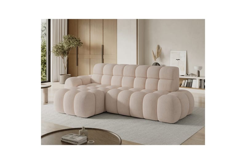 Sectional Eltap Ceedro 283x165x98 cm - Jarell 20, Beige, Venstre - Møbler - Sofaer - Sovesofaer