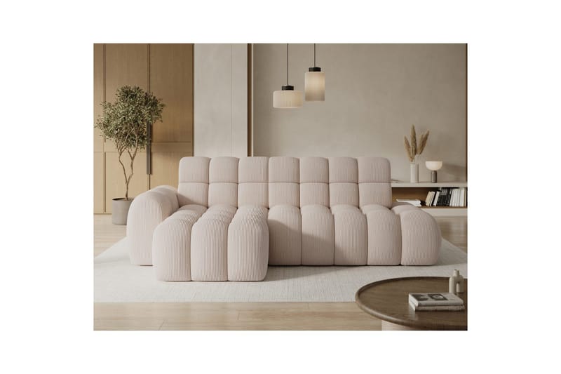 Sectional Eltap Ceedro 283x165x98 cm - Jarell 20, Beige, Venstre - Møbler - Sofaer - Sovesofaer