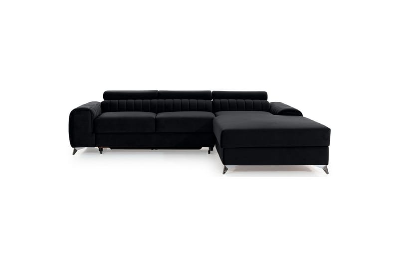 Sectional Eltap Grayson 278x205x92 cm - Loco 10, Sort, Højre - Møbler - Sofaer - Sovesofaer