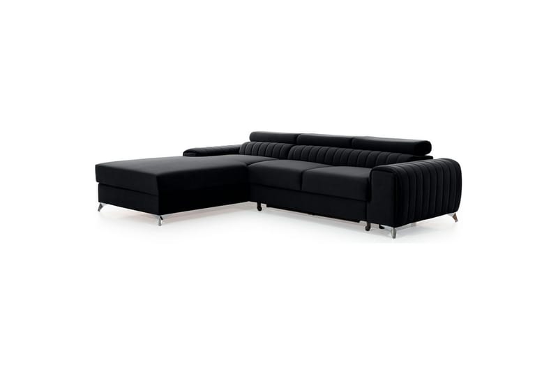 Sectional Eltap Grayson 278x205x92 cm - Loco 10, Sort, Venstre - Møbler - Sofaer - Sovesofaer