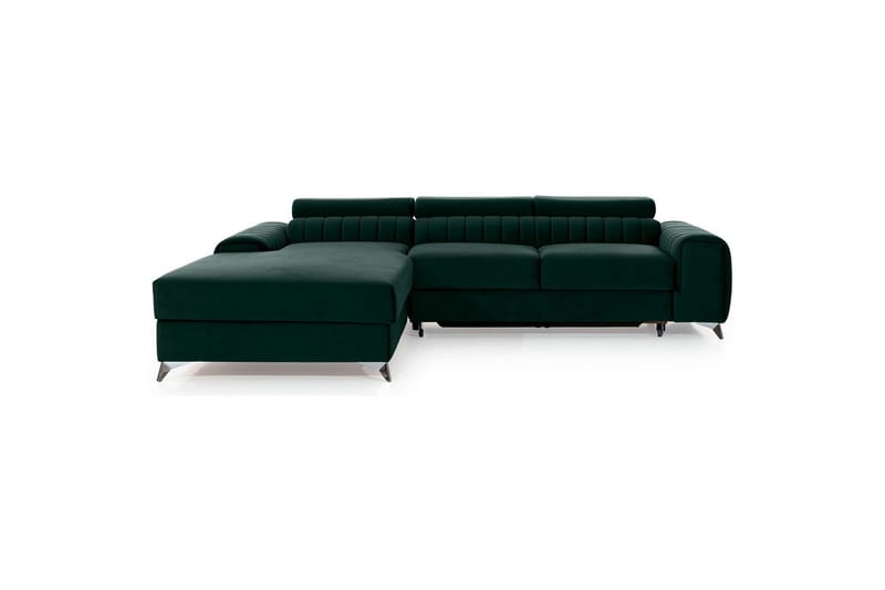 Sectional Eltap Grayson 278x205x92 cm - Loco 35, Mørkegrøn, Venstre - Møbler - Sofaer - Sovesofaer