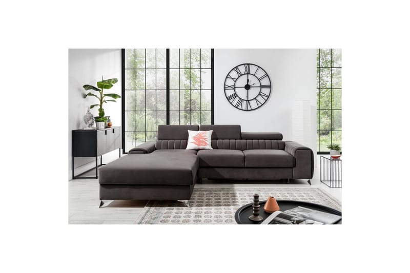 Sectional Eltap Grayson 278x205x92 cm - Loco 4, Lys Grå, Venstre - Møbler - Sofaer - Sovesofaer