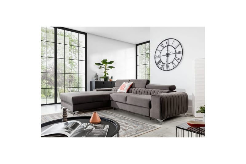 Sectional Eltap Grayson 278x205x92 cm - Loco 4, Lys Grå, Venstre - Møbler - Sofaer - Sovesofaer