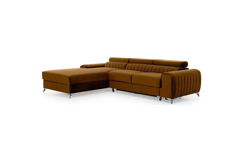 Sectional Eltap Grayson 278x205x92 cm - Loco 45, Gul, Venstre - Møbler - Sofaer - Sovesofaer