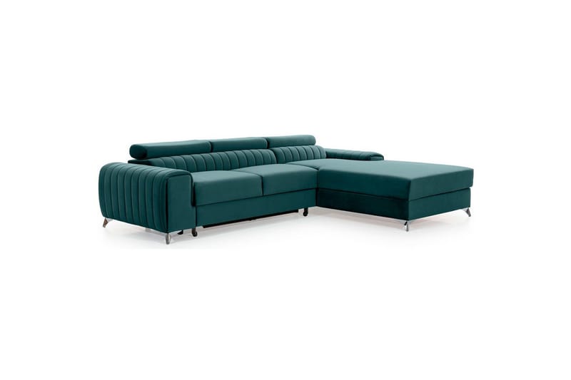 Sectional Eltap Grayson 278x205x92 cm - Monolith 76, Blå, Højre - Møbler - Sofaer - Sovesofaer