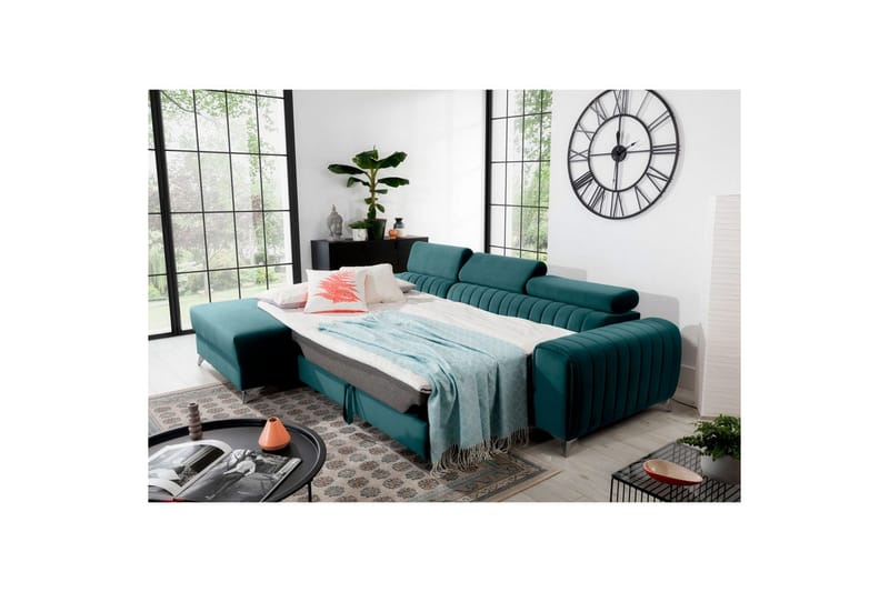 Sectional Eltap Grayson 278x205x92 cm - Monolith 76, Blå, Venstre - Møbler - Sofaer - Sovesofaer