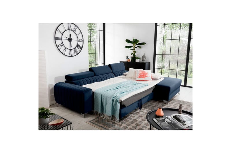 Sectional Eltap Grayson 278x205x92 cm - Monolith 79, Mørkeblå, Højre - Møbler - Sofaer - Sovesofaer
