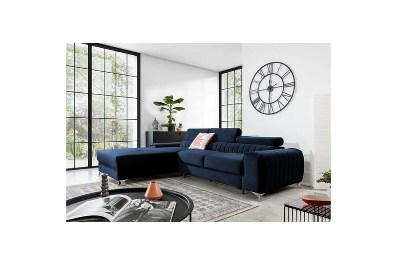 Sectional Eltap Grayson 278x205x92 cm - Monolith 79, Mørkeblå, Venstre - Møbler - Sofaer - Sovesofaer